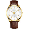 CURREN 8365 Men's Round Belt Watch Waterproof