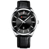 CURREN 8365 Men's Round Belt Watch Waterproof