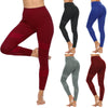Yoga Pants Sport Leggings Running Gym Stretch Sports Solid Color Long Pants