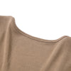 Single-breasted Pullover Solid Color Round Neck Long Sleeve Women Crop Top