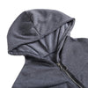 Diagonal Zipper Hooded Coat Women Irregular Jacket
