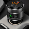 C57 Bluetooth 4.2 Car FM Transmitter with Battery Voltage Display USB Charging Port