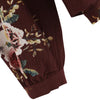 Women Blouse Floral Print Round Collar Long Sleeve for Daily Wear