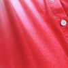 Ombre Pleated Button Up Plus Size Long Sleeve Top