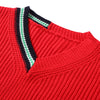 Women Pullover Sweater V Neck Long Sleeve Well-made Hemline for Daily Wear