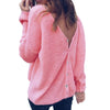 Women Cardigan Button Sweater V-neck Long Sleeves Blouse Loose Tops