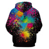 QYXH - 049 Colorful Ink Jet Printing Hooded Sweater for Men
