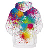 QYXH - 049 Colorful Ink Jet Printing Hooded Sweater for Men