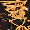 Skull Sun and Moon Lace Up Halloween Hooded Dress