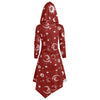 Skull Sun and Moon Lace Up Halloween Hooded Dress