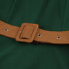 Bowknot Vintage Belted Fit and Flare Dress