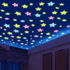 Luminous Star Wall Stickers Bedroom Living Room Home DIY 100pcs