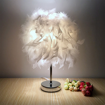 Modern Creative Feather Table Lamp for Home Decoration