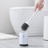 ecoco TPR Toilet Bowl Brush Holder Set for Bathroom Cleaning