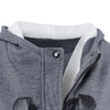 Female Coat Thick Horn Button Hooded Cotton Blend Women Jacket