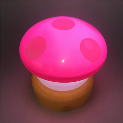 Creative Mushroom Design Pat Light Hand Switch Night Lamp