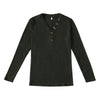 V-neck Button Pullover Sweater Long-sleeved Slim Stretch Solid Color