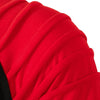 Pleated Sleeve Color Blocking Spliced T-shirt