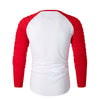Pleated Sleeve Color Blocking Spliced T-shirt