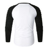 Pleated Sleeve Color Blocking Spliced T-shirt