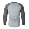 Pleated Sleeve Color Blocking Spliced T-shirt