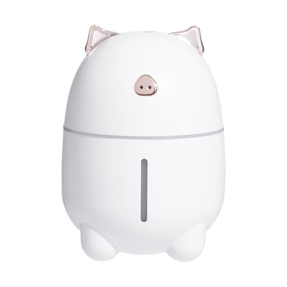 230ml Lovely Pig Ultrasonic Humidifier with Colorful Mood Light