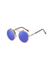 Metal Frame Flip Round Sunglasses