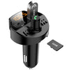 T66 Multifunctional Car Bluetooth 5.0 Dual USB Ports Charger MP3 Player Hand Free FM Transmitter