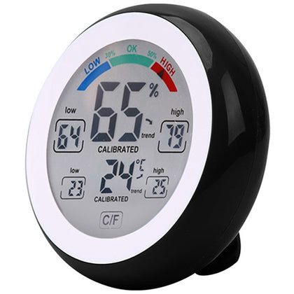 Multifunctional Indoor Temperature and Humidity Meter LCD Electronic Touch Thermometer