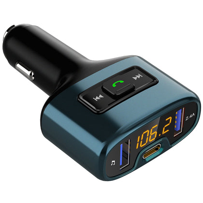 C52S Car FM Radio Transmitter Wireless Dual USB Bluetooth MP3 Player