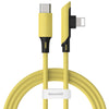 Baseus Elbow Type-C to 8 Pin Data Transmission Line Charging Cable 1.2m