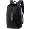 Men's Water-resistant Nylon Material Backpack Casual Business Computer Bag with USB Interface and Trolley Fixing Strap