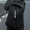 Men's Water-resistant Nylon Material Backpack Casual Business Computer Bag with USB Interface and Trolley Fixing Strap