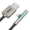 Baseus Elbow LED 40W Fast Charging USB Type-C Data Cable 2m