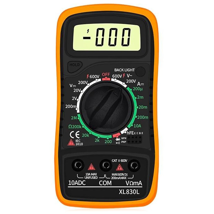 XL830L Portable High Precision Digital Multimeter with Backlight Electrician Multifunction Meter