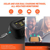 AutoLover TY16 Tire Pressure Monitoring System Solar TPMS USB Charging Clear Screen Real-time Tester 4 External Sensors