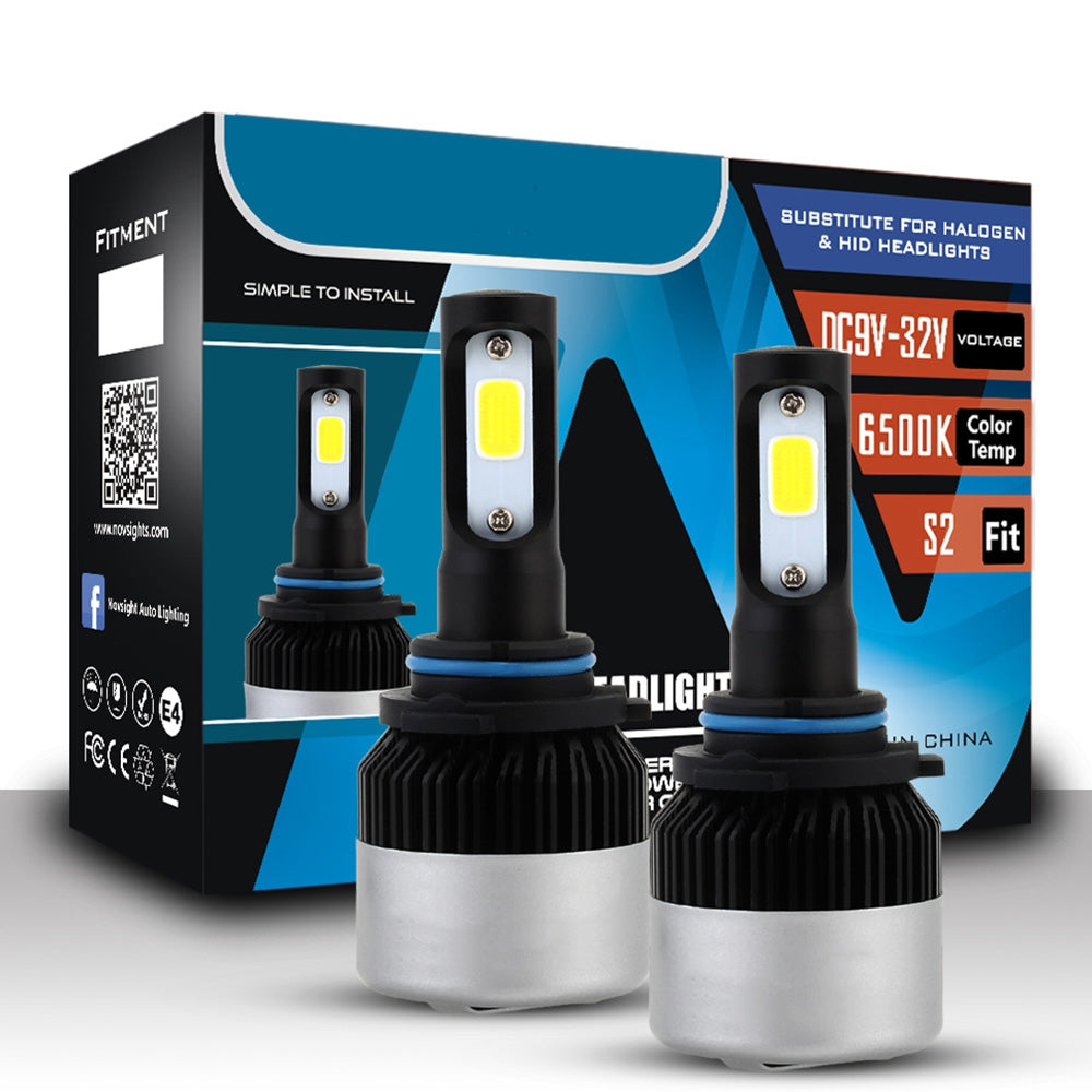 S2-9006 Mini LED Car Headlight Bulbs 2pcs