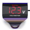 12-150V LED Display Digital Voltmeter Voltage Gauge Panel Meter with Bracket for Motorcycle Scooter Car