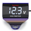 12-150V LED Display Digital Voltmeter Voltage Gauge Panel Meter with Bracket for Motorcycle Scooter Car