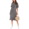 Hooded Short Sleeve Casual Dress for Women