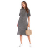 Hooded Short Sleeve Casual Dress for Women