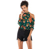 Printed Off-shoulder Top T-shirt for Women