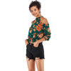 Printed Off-shoulder Top T-shirt for Women