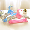 Cute Cartoon Bear Children Plastic Hanger Telescopic Adjustable Coat Drying Rack for Kids 5pcs