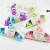 Cute Cartoon Bear Children Plastic Hanger Telescopic Adjustable Coat Drying Rack for Kids 5pcs