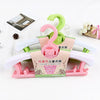 Cute Cartoon Bear Children Plastic Hanger Telescopic Adjustable Coat Drying Rack for Kids 5pcs