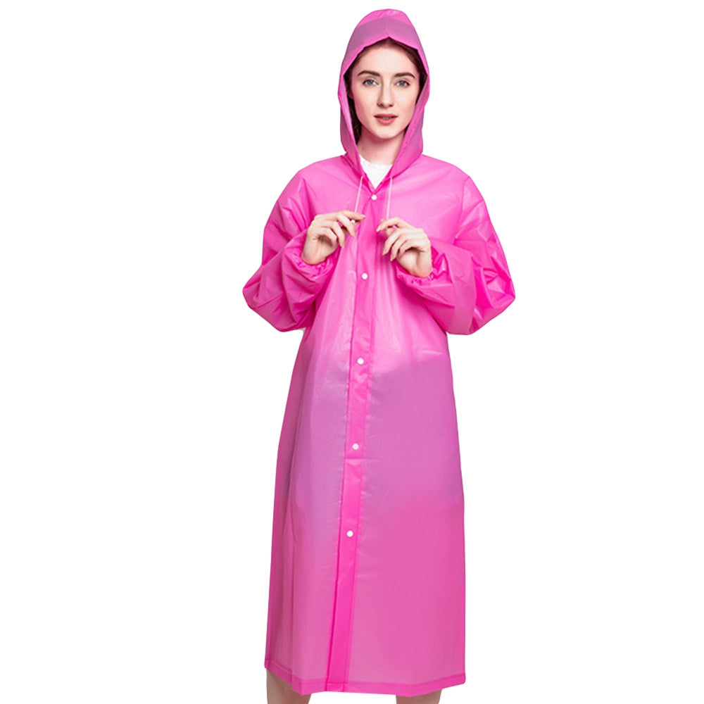 Non-disposable Protective Raincoat EVA Thickened Lightweight Outdoors for Adult