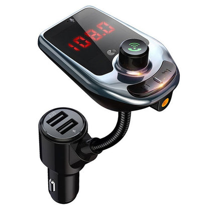 D4 Bluetooth Car MP3 Player Hands-free FM Transmitter Dual-port Car Charger