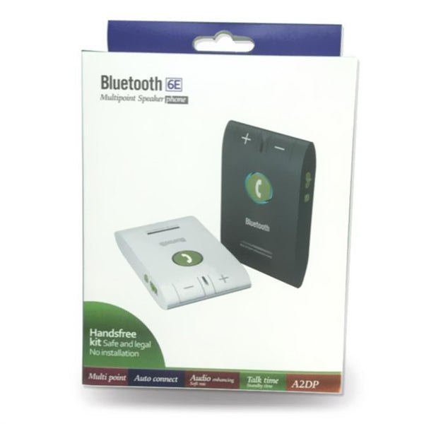 6E Bluetooth Hands Free Car Clip Kit Wireless Auto Speakerphone Sun Visor Speaker