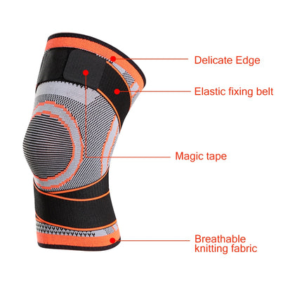 Breathable Elastic Knees Pad with Elastic Fixing Belt
